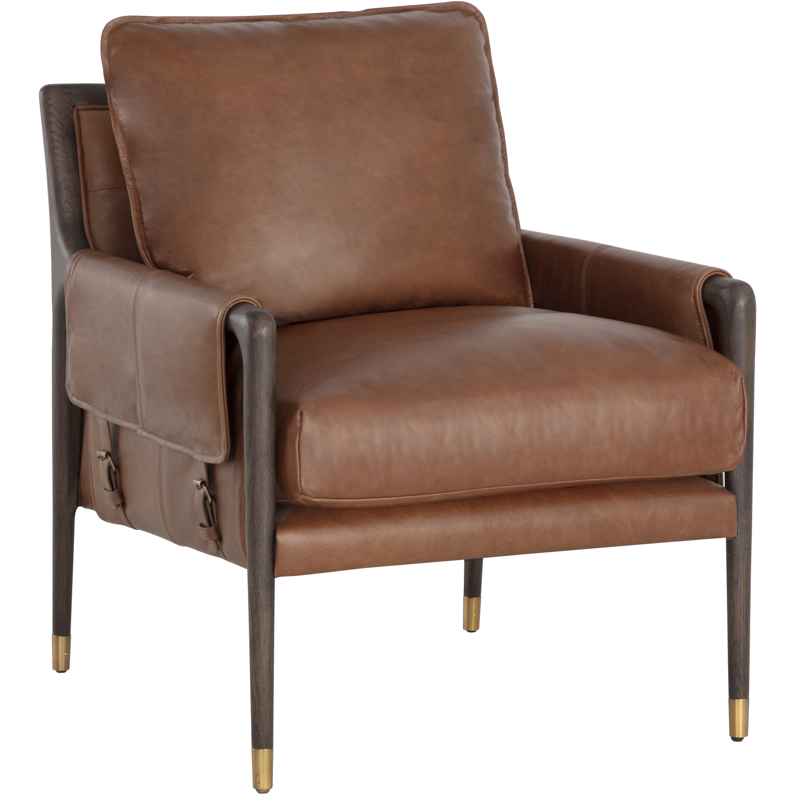 Mauti Brown / Shalimar Tobacco Leather Armchair